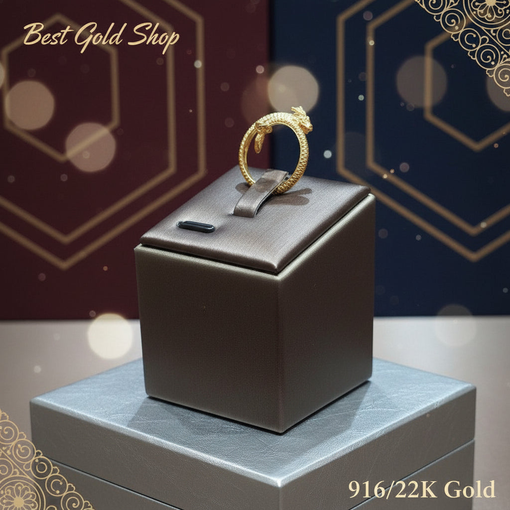 22k / 916 Gold Slim Dragon Ring by Best Gold ShopRingsBest Gold Shop