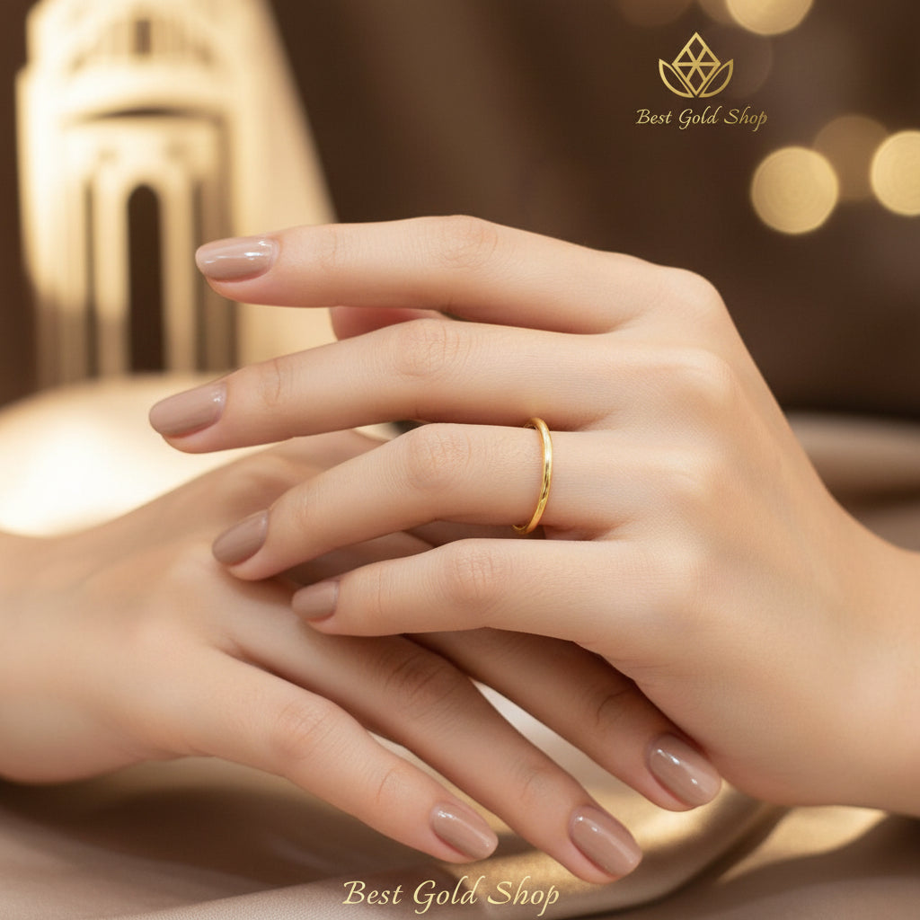 22K / 916 Gold Slim Simple Ring by Best Gold Shop916 goldBest Gold Shop