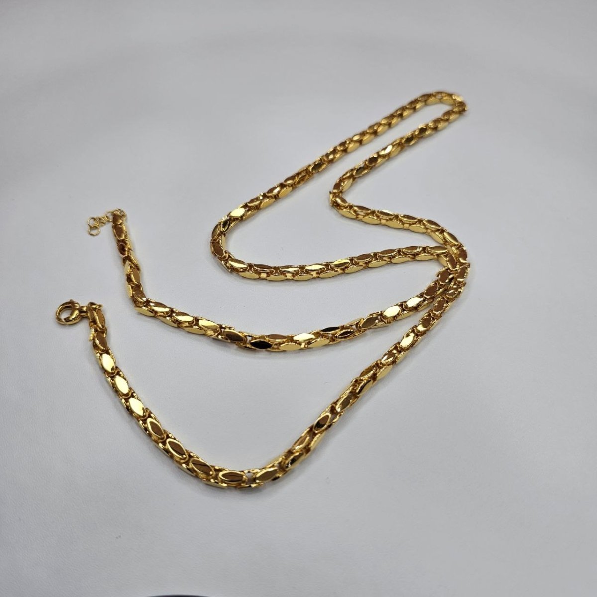 22k / 916 Gold Snake Scale Necklace by Best Gold Shop - Best Gold Shop 22k gold 22k gold chain 22k gold necklace Necklaces
