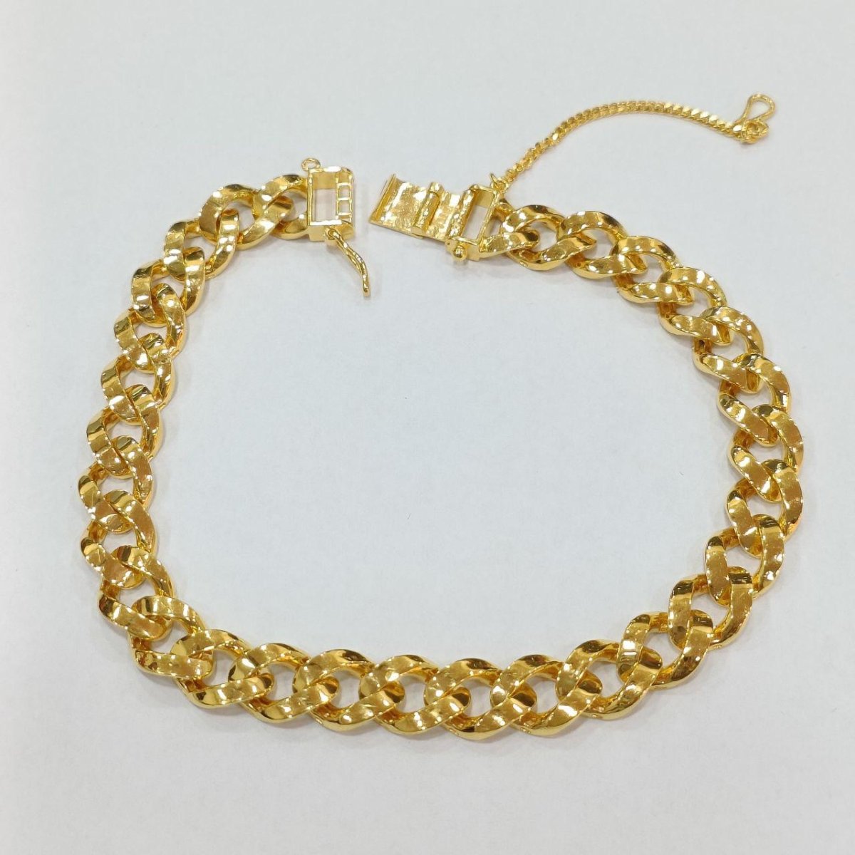 22k / 916 Gold Solid Cuban Bracelet by Best Gold Shop - 22k gold 22k gold bracelet 916 gold 916 gold
