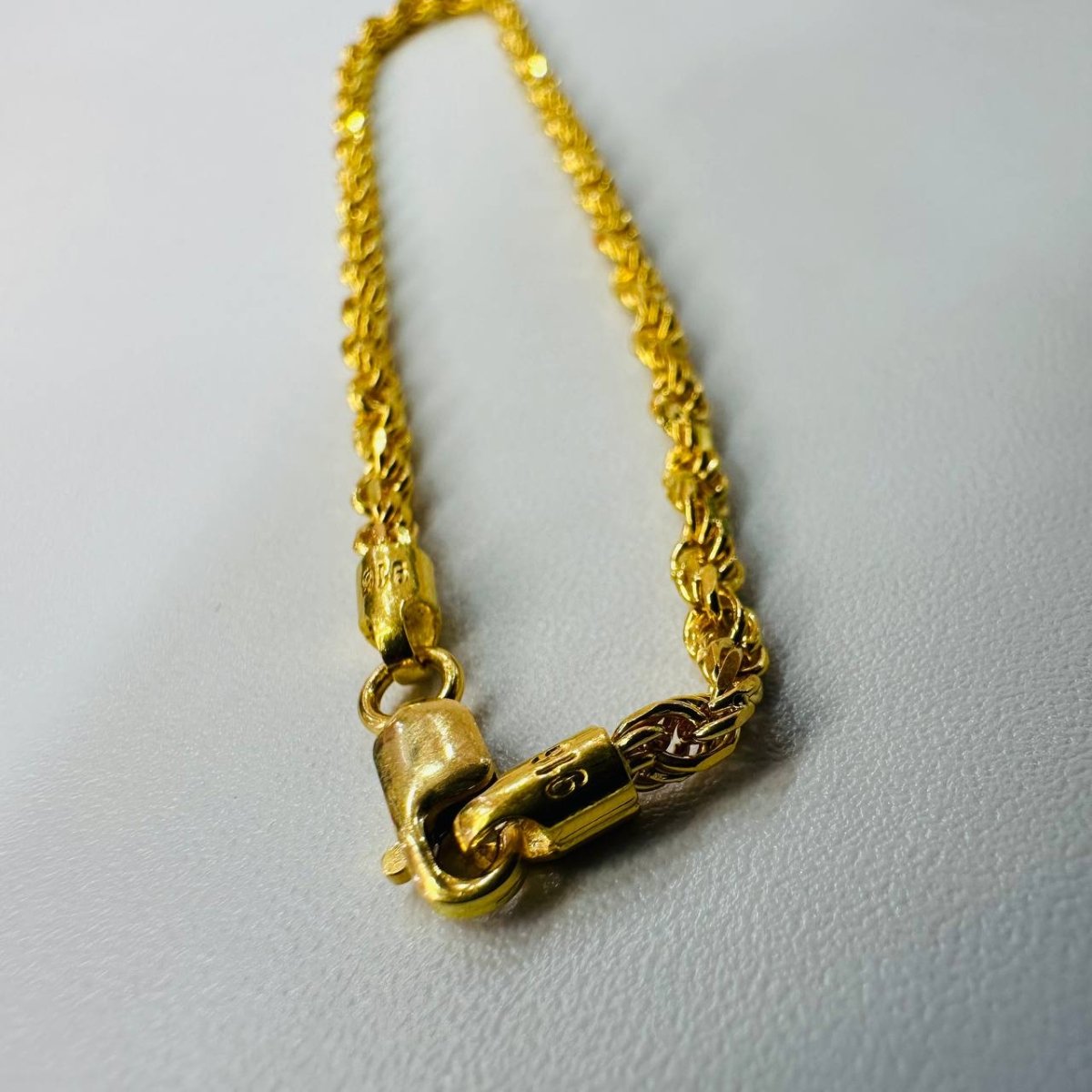 22K / 916 Gold Solid Rope Bracelet by Best Gold Shop - Best Gold Shop 22k gold 22k gold bracelet 916 gold Bracelets