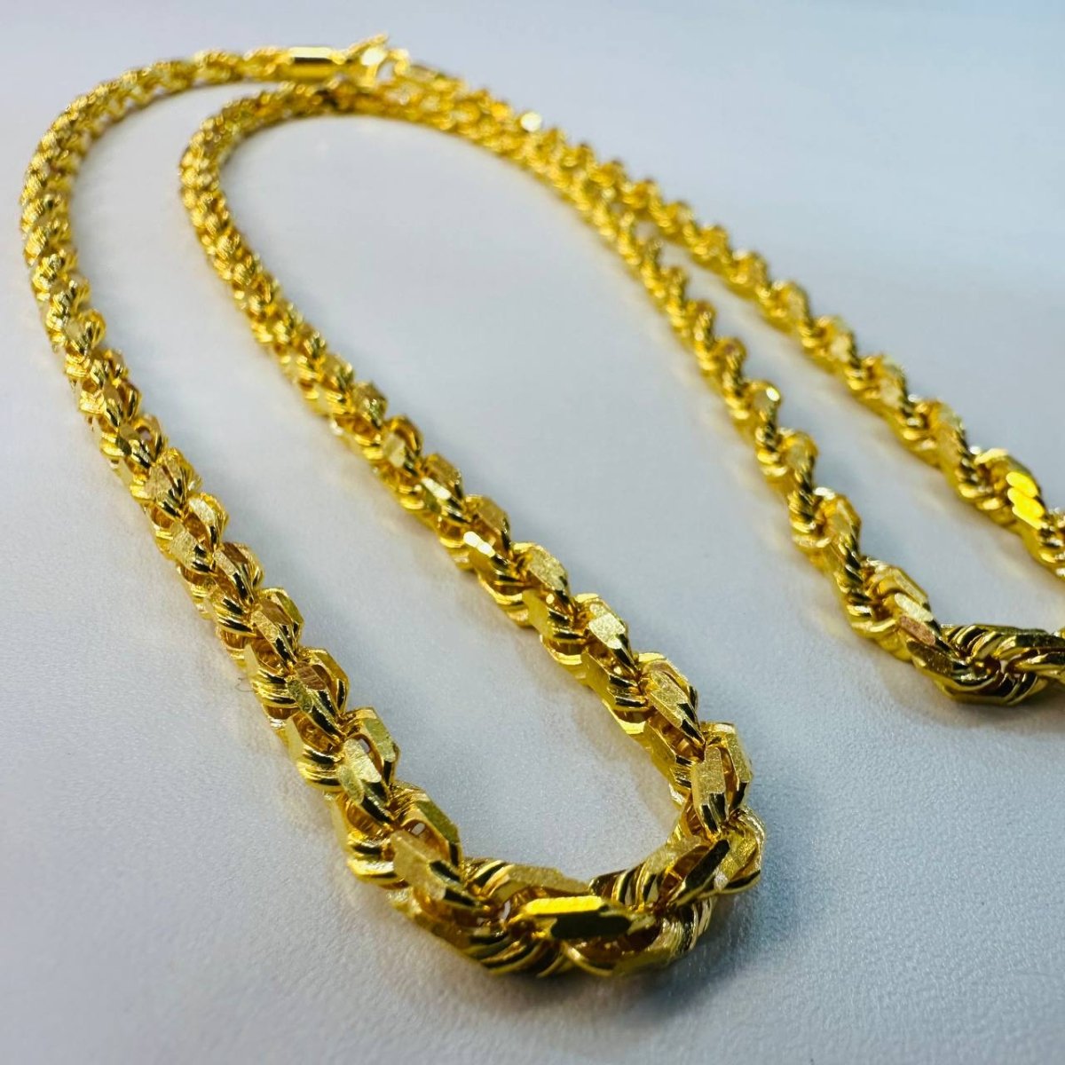 22k / 916 gold solid rope necklace by Best Gold Shop - Best Gold Shop 22k gold 22k gold chain 22k gold necklace Necklaces