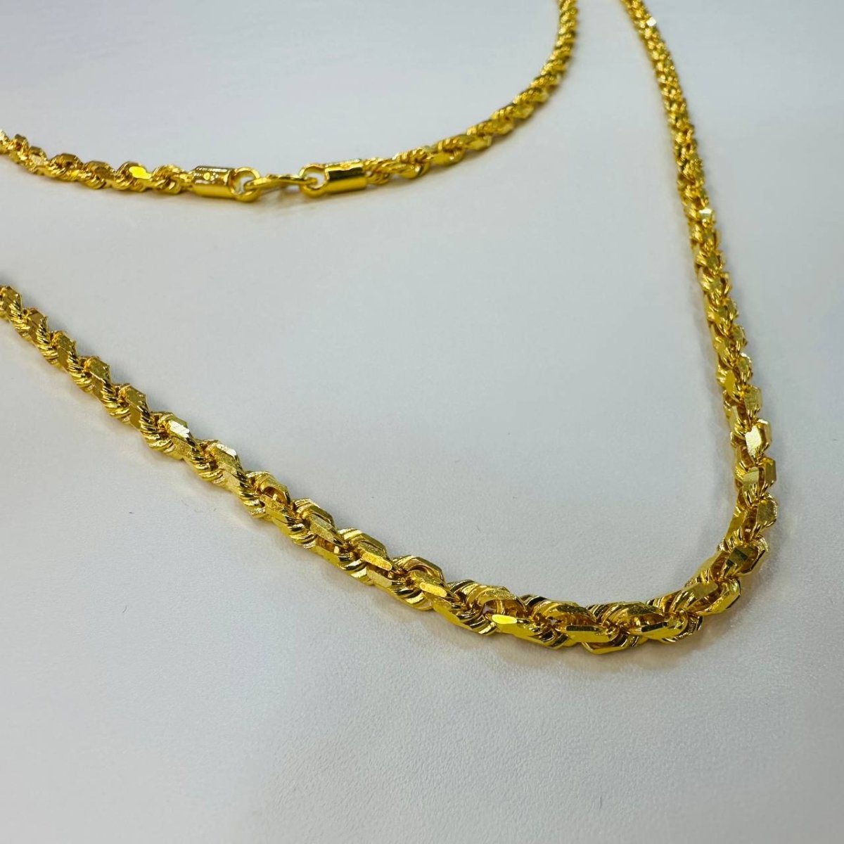 22k / 916 gold solid rope necklace by Best Gold Shop - Best Gold Shop 22k gold 22k gold chain 22k gold necklace Necklaces