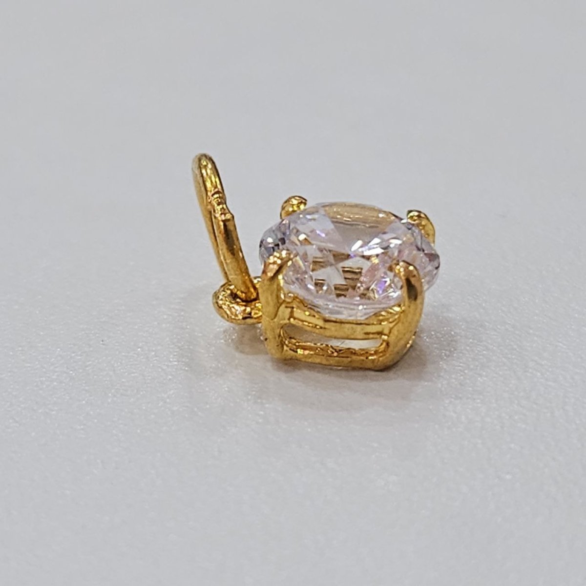 22k / 916 Gold Solitaire Pendant Square Bold Design - Best Gold Shop 22k gold 22k gold pendant 916 gold Charms & Pendants
