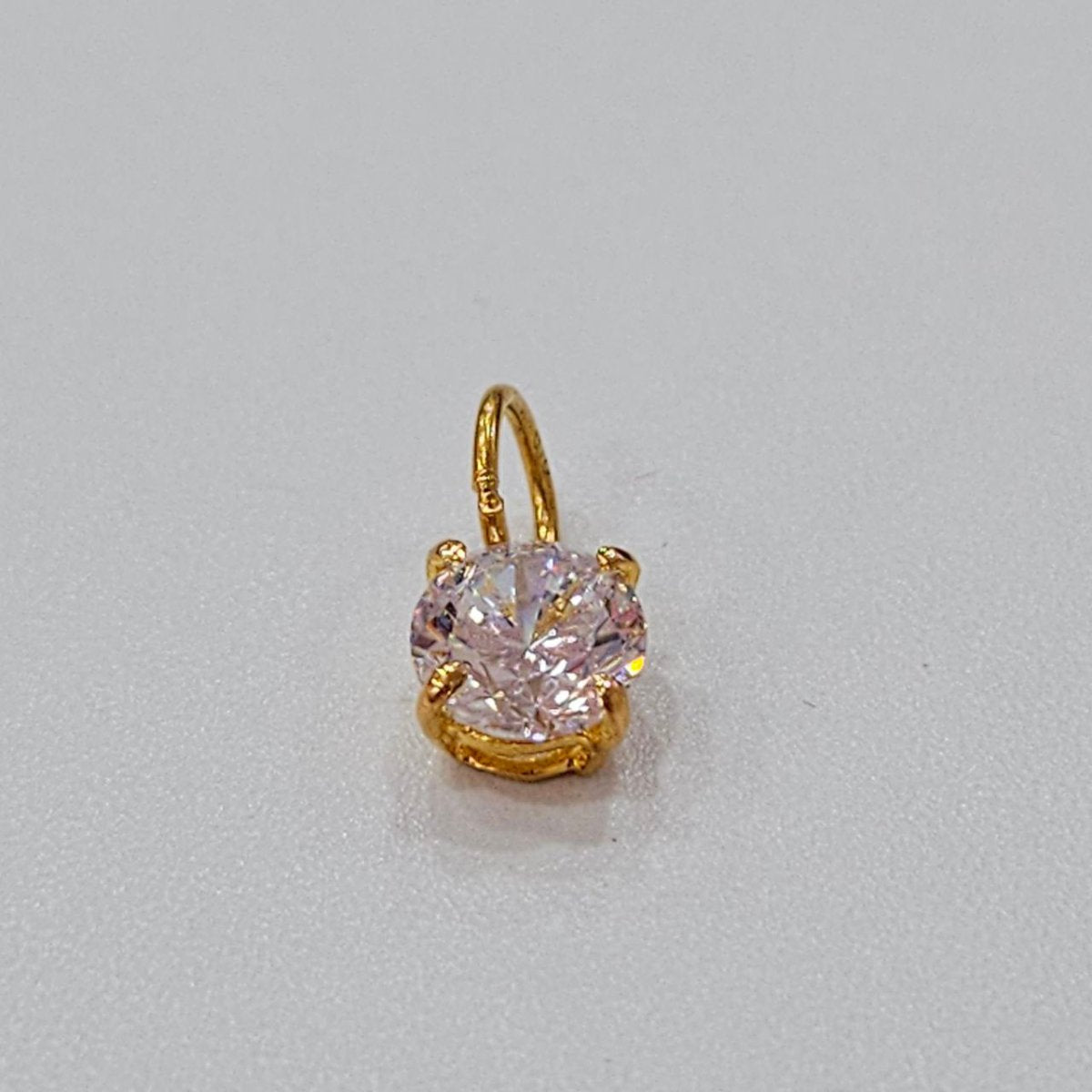 22k / 916 Gold Solitaire Pendant Square Bold Design - Best Gold Shop 22k gold 22k gold pendant 916 gold Charms & Pendants