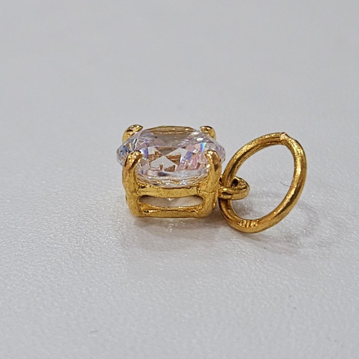 22k / 916 Gold Solitaire Pendant Square Bold Design - Best Gold Shop 22k gold 22k gold pendant 916 gold Charms & Pendants
