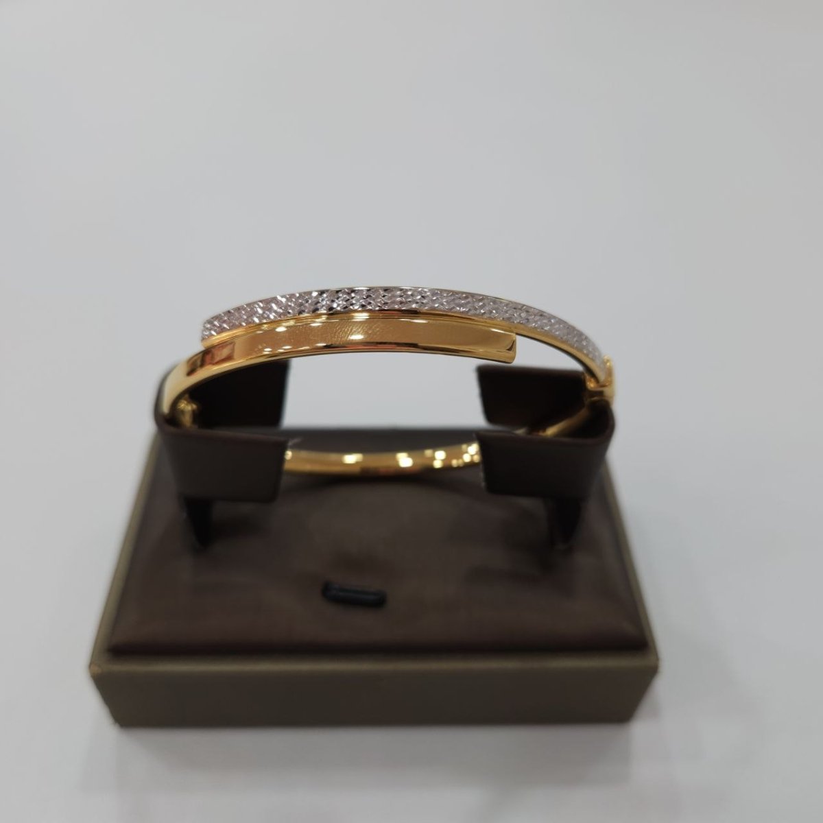 22k / 916 Gold Sparkling Dual Row Bangle Dual Tone - Best Gold Shop 22k gold 22k gold bangle 22k gold bracelet Bracelets