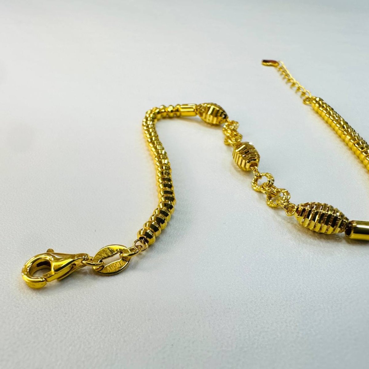22k / 916 Gold triple Oval Shape Bracelet - Best Gold Shop 22k gold 22k gold bracelet 916 gold Bracelets
