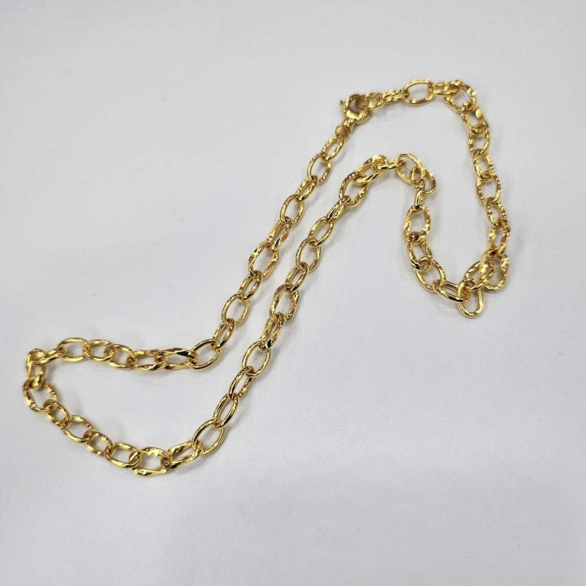 22k / 916 Gold Twist Link Necklace, Elegant Design - Best Gold Shop 22k gold 22k gold chain 22k gold necklace Necklaces