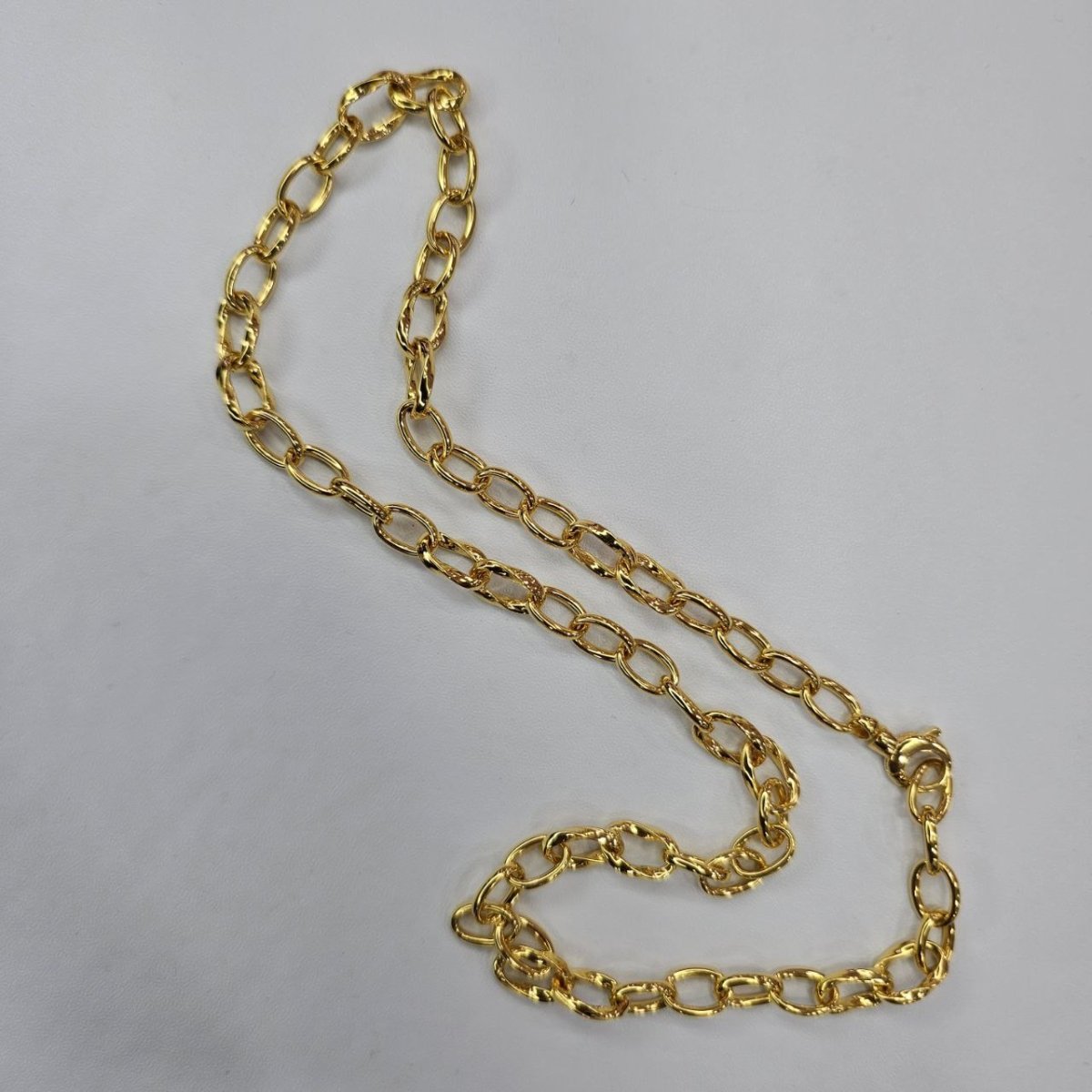 22k / 916 Gold Twist Link Necklace, Elegant Design - Best Gold Shop 22k gold 22k gold chain 22k gold necklace Necklaces