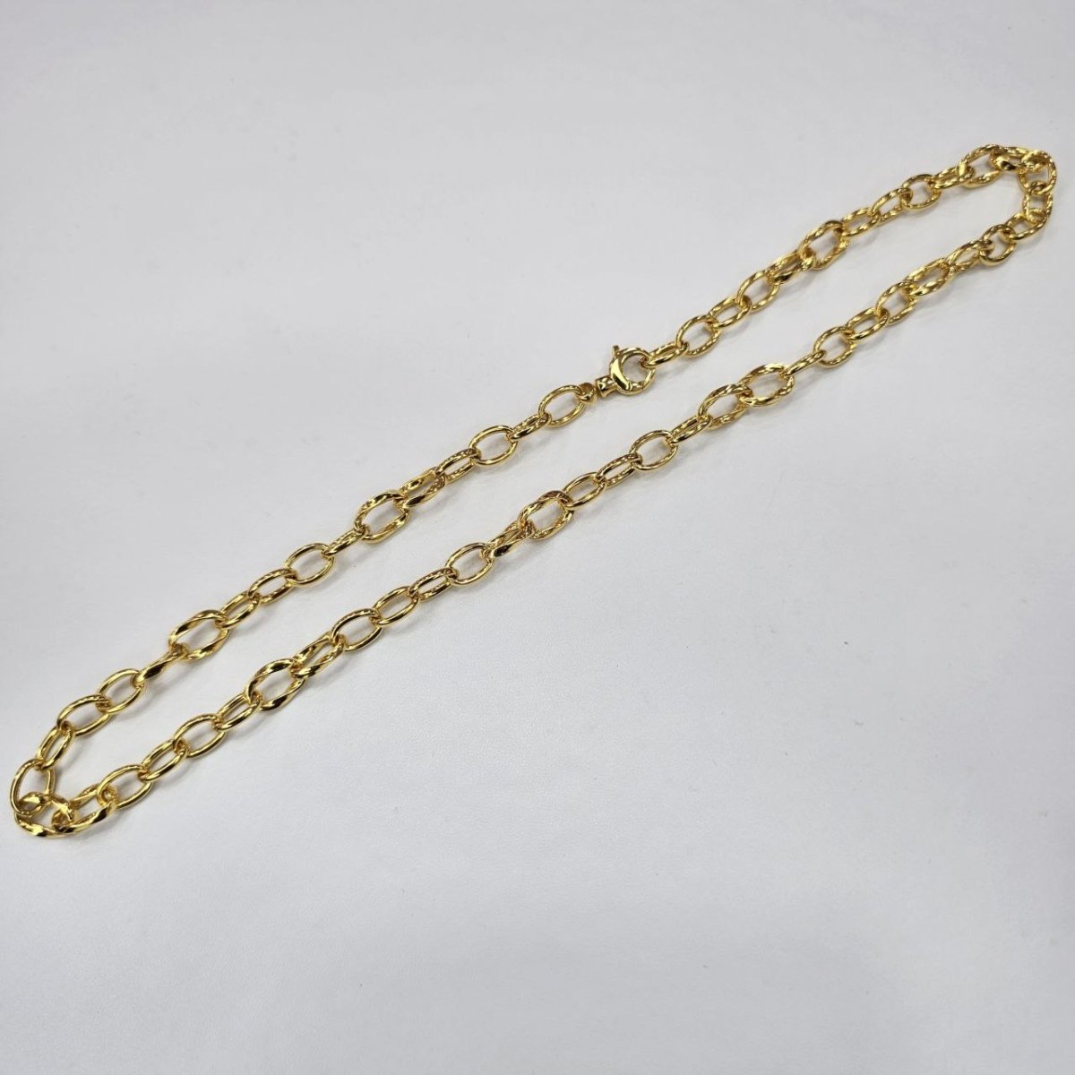 22k / 916 Gold Twist Link Necklace, Elegant Design - Best Gold Shop 22k gold 22k gold chain 22k gold necklace Necklaces