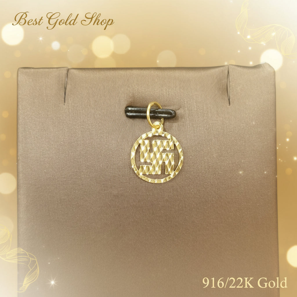 22k / 916 Gold Wan Zi Pendant by Best Gold ShopCharms & PendantsBest Gold Shop