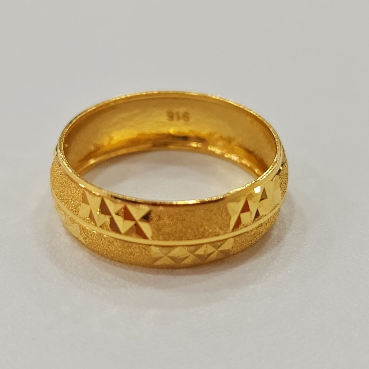 22k / 916 Gold Wide Hollow Ring Design 5 by Best Gold Shop - 22k gold 22k gold ring 916 gold Rings