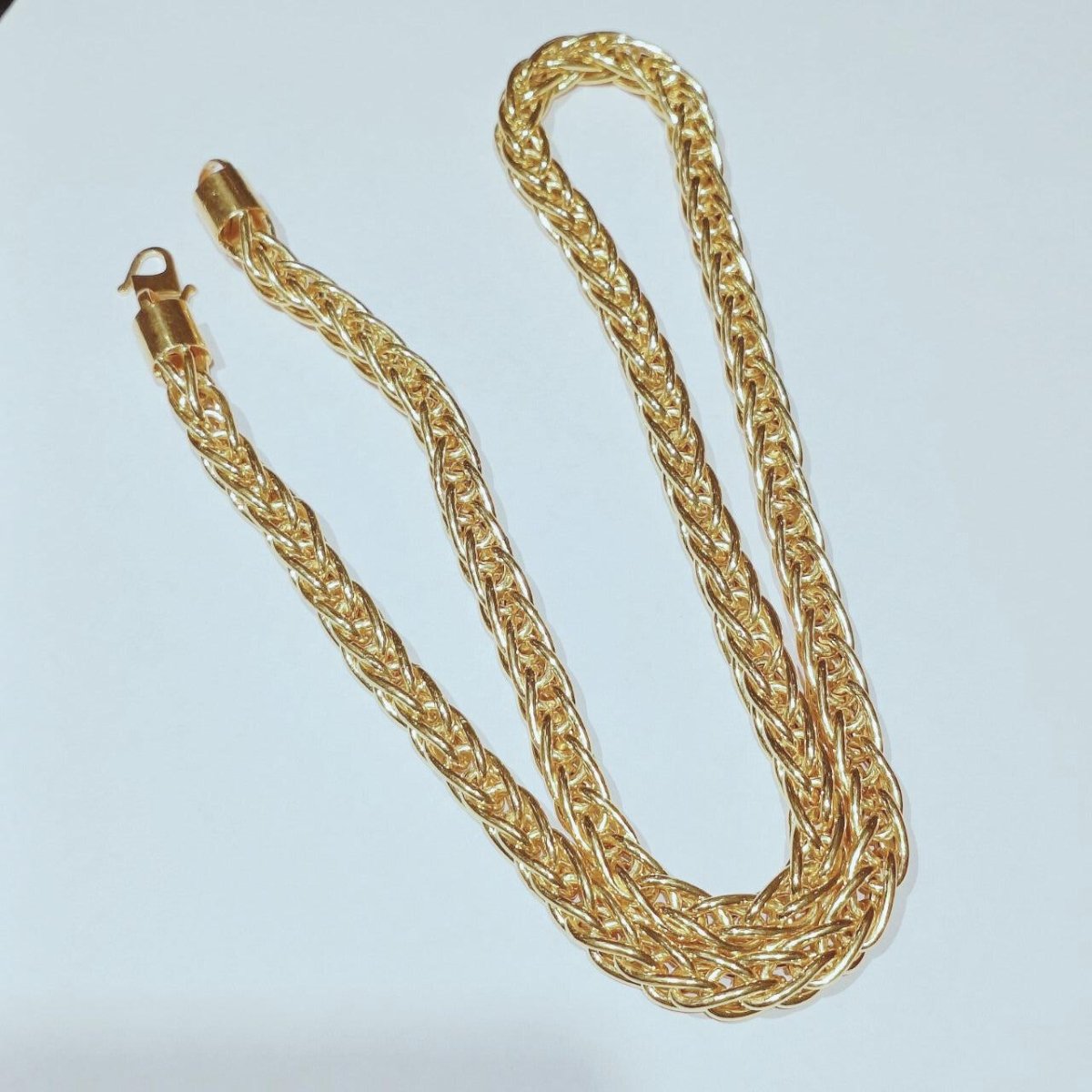 22k / 916 Hollow Spike Necklace by Best Gold Shop - 22k gold 22k gold chain 22k gold necklace 916 gold