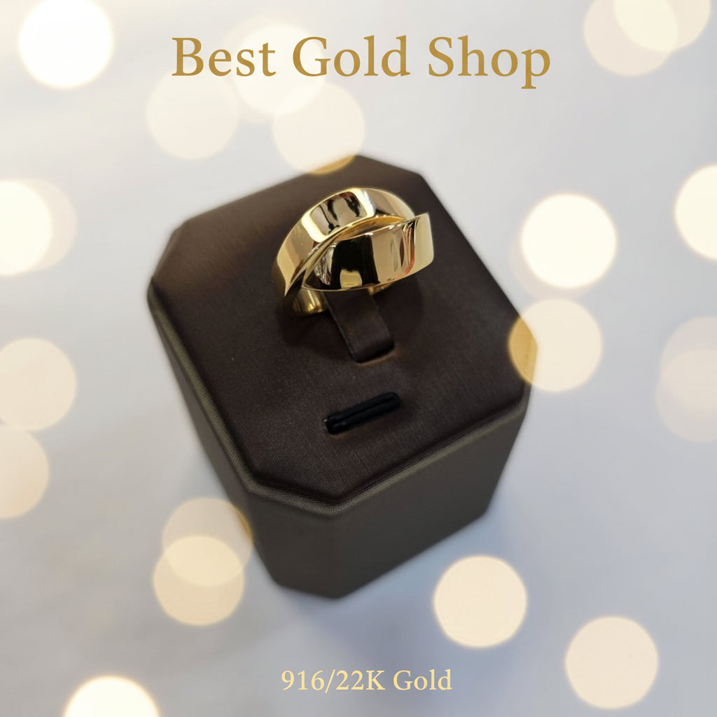 22k / 91g Gold Twist of Elegance Ring by Best Gold ShopRingsBest Gold Shop