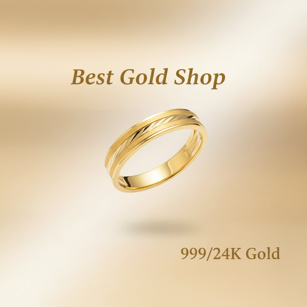 24k / 999 Gold Couple Designer Ring V1 by Best Gold ShopRingsBest Gold Shop