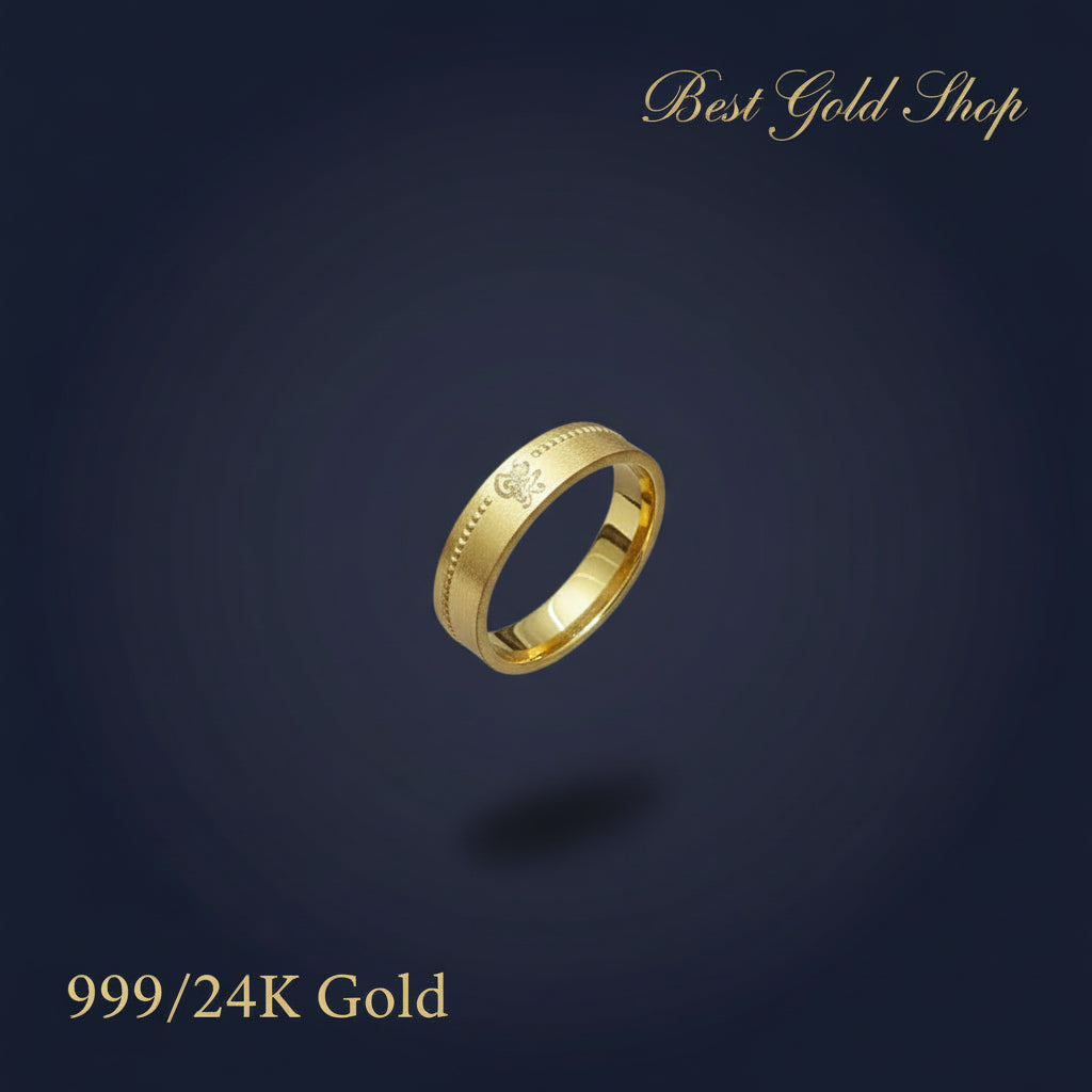 24k / 999 Gold Couple Designer Ring V2 by Best Gold ShopRingsBest Gold Shop