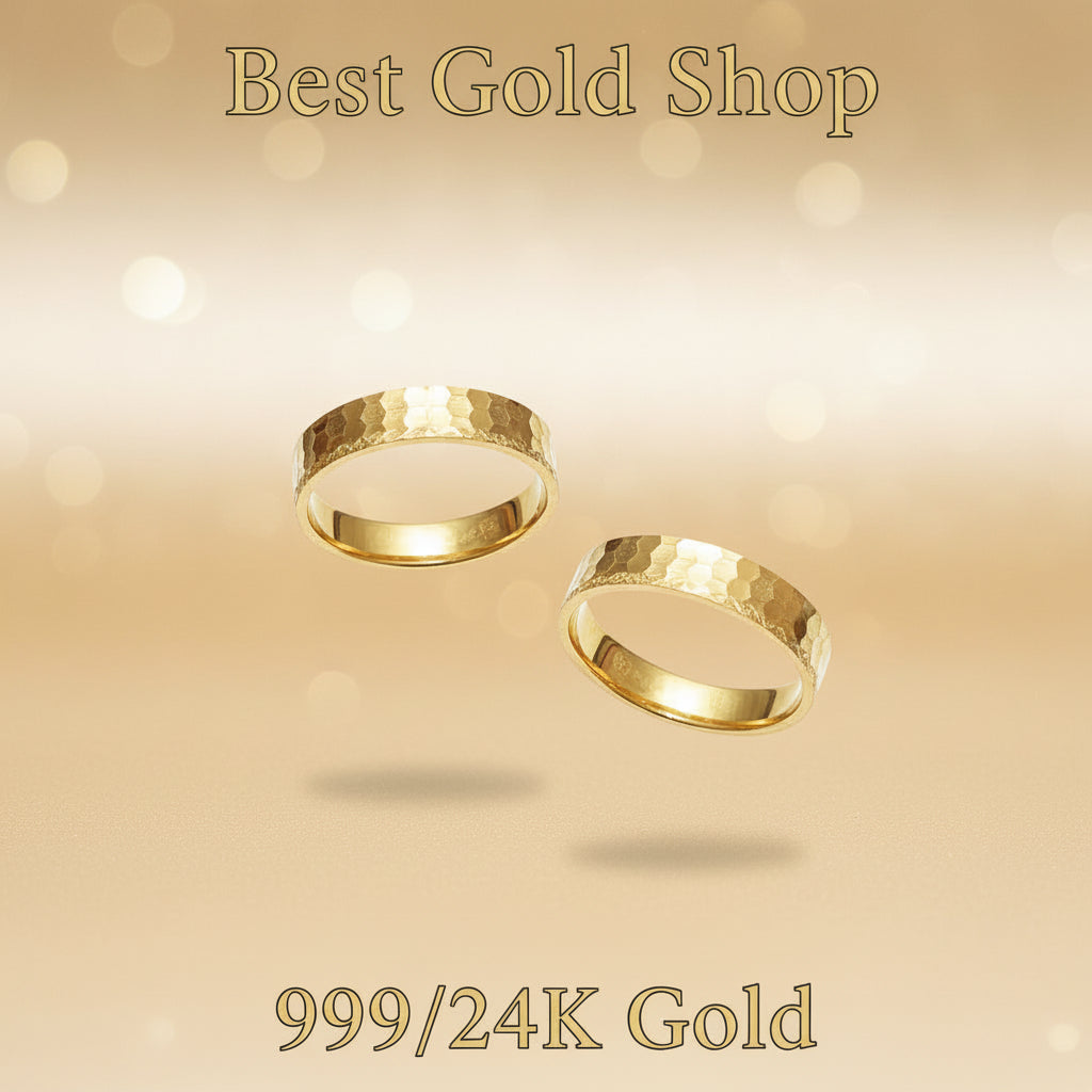 24k / 999 Gold Couple Designer Ring V5 by Best Gold ShopRingsBest Gold Shop
