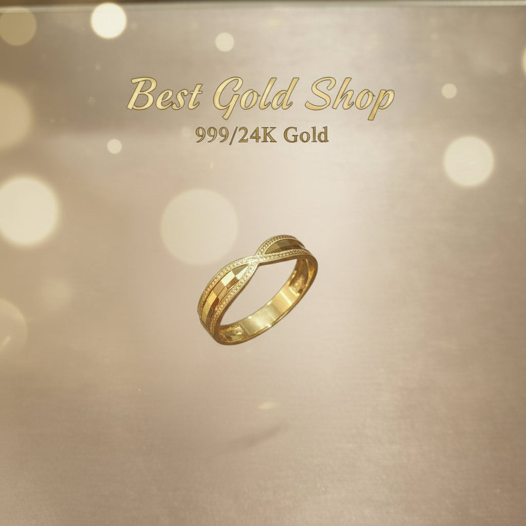 24k / 999 Gold Couple Designer Ring V8 by Best Gold ShopRingsBest Gold Shop