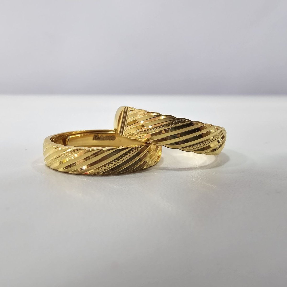 24k / 999 Gold Couple Ring V13 by Best Gold Shop - Best Gold Shop 24k gold 24k Gold Ring 999 gold Rings
