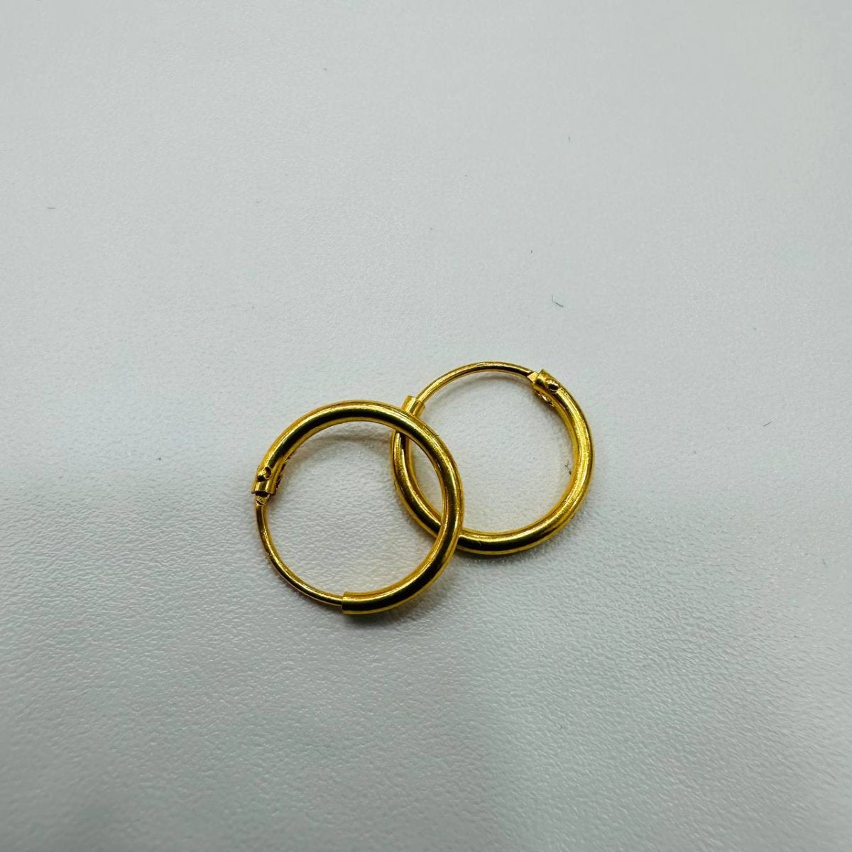916 / 22k Loop Earring Simple design by Best Gold Shop - 22k gold 22k gold earring 916 gold 916 gold