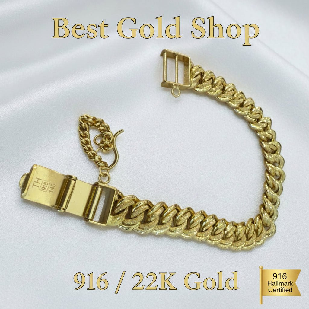916 Gold Coconut Bracelet Heavier versionBraceletsBest Gold Shop