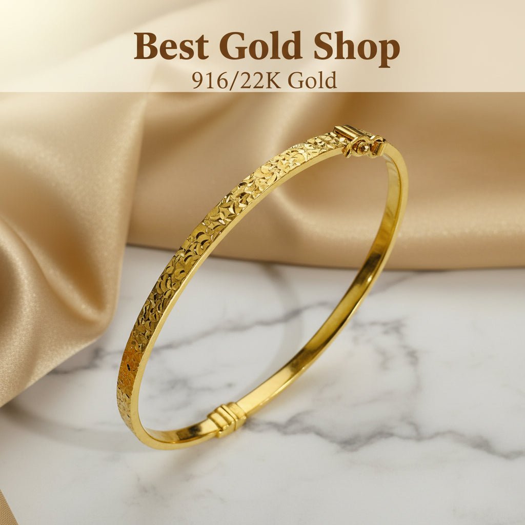 916 Gold Crush Sui Sui Slim Bing BangleBraceletsBest Gold Shop