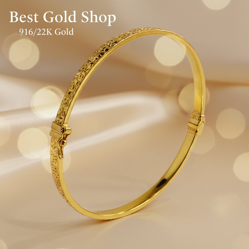916 Gold Crush Sui Sui Slim Bing BangleBraceletsBest Gold Shop