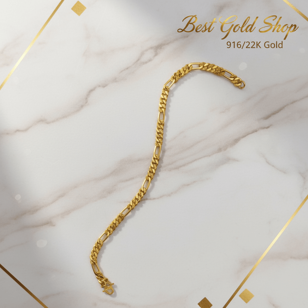 916 Gold (22K) Hollow Milo Gui Fei Bracelet for WomenBraceletsBest Gold Shop
