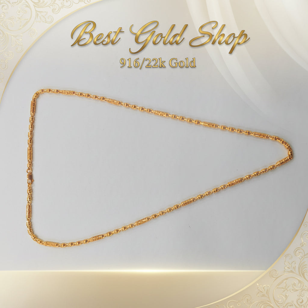 916 Gold Link Double Happiness NecklaceNecklacesBest Gold Shop