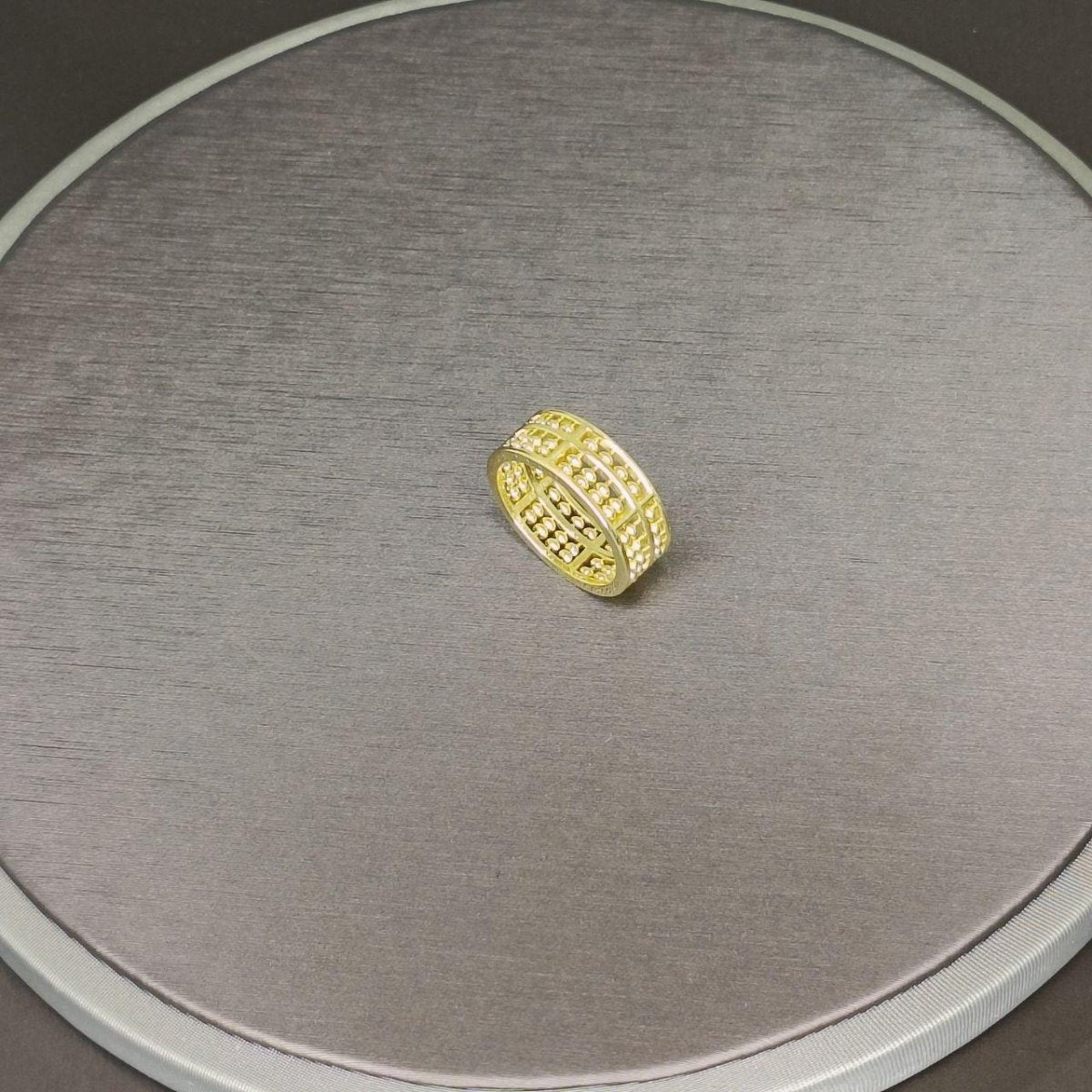916/22K Gold Full Wide Abacus Ring by Best Gold Shop - 22k gold 22k gold ring 916 gold 916 gold