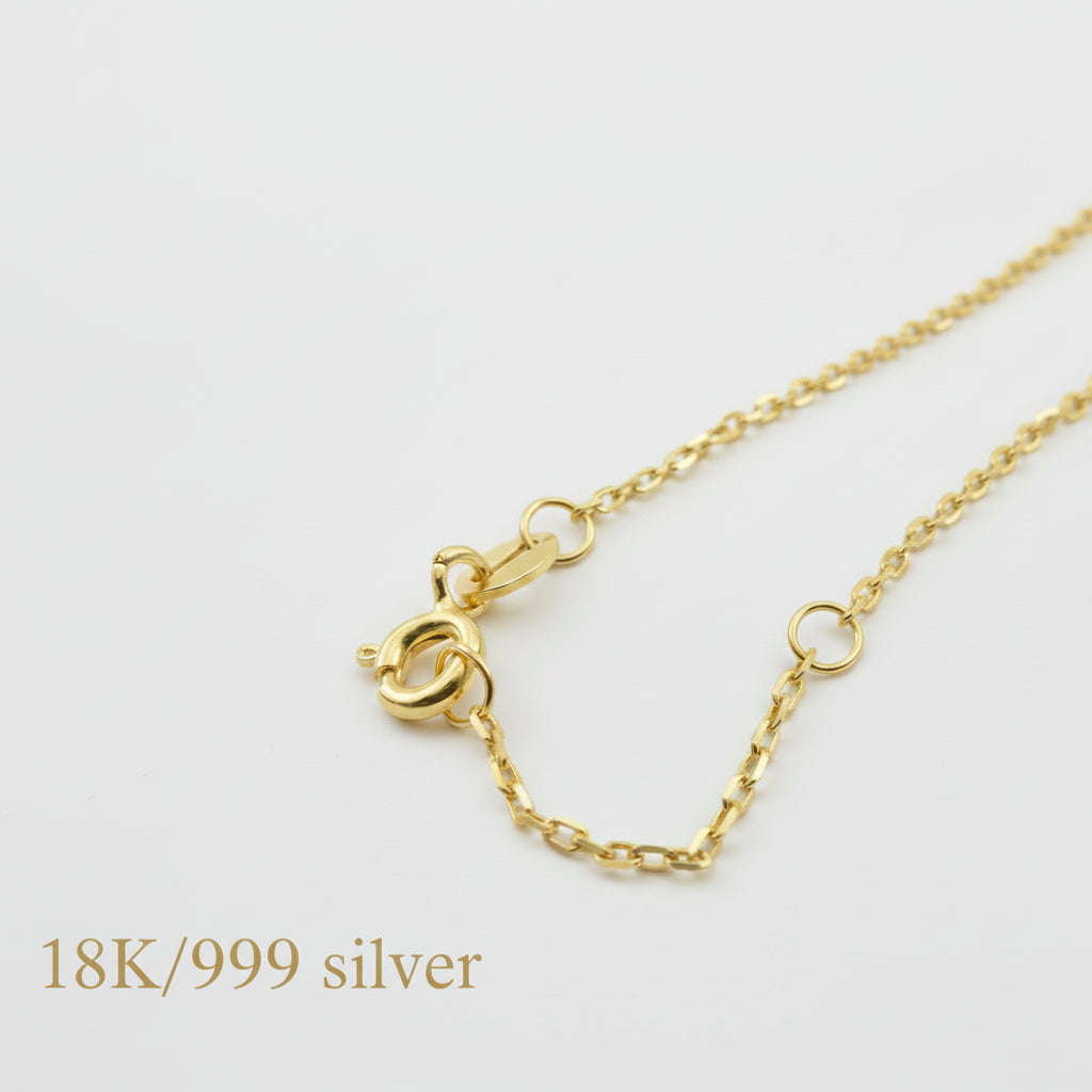 999 Silver Gold Plated Adjustable NecklaceNecklacesBest Gold Shop