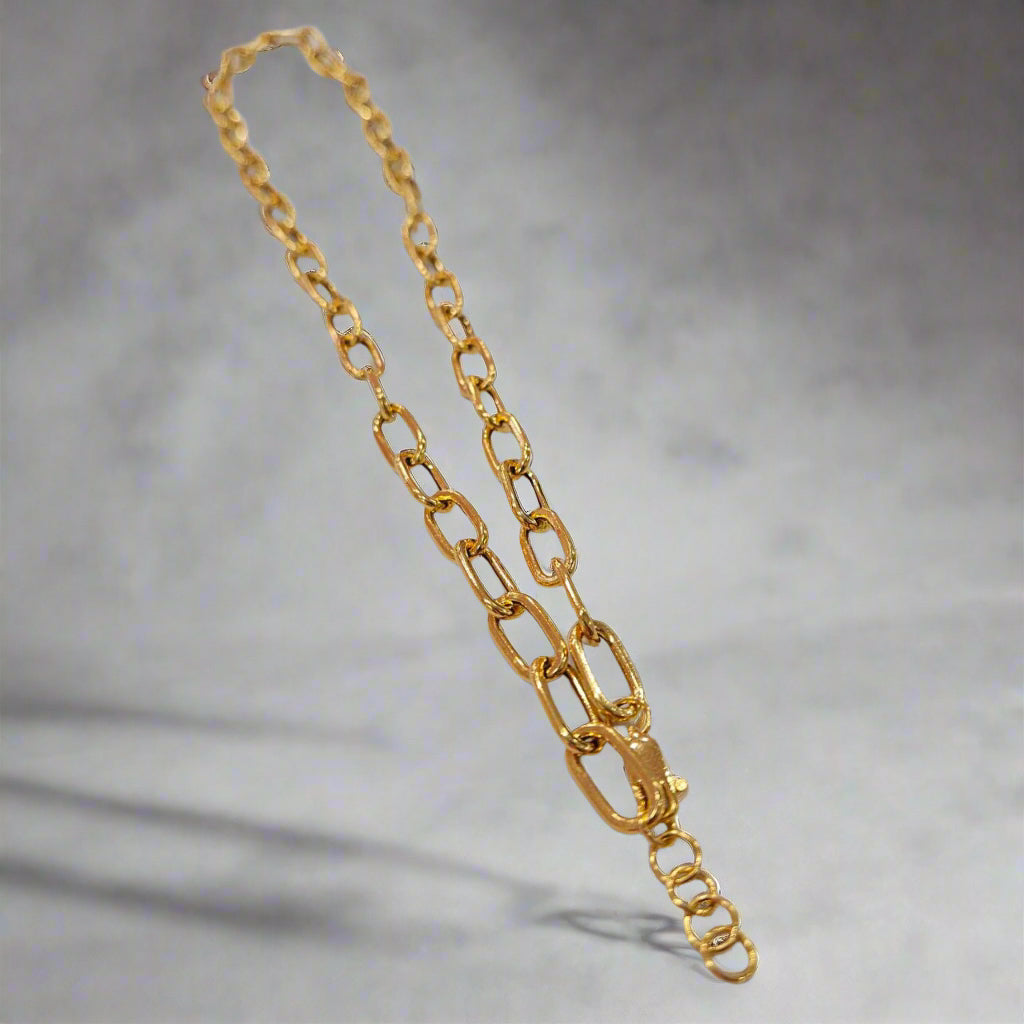 22k / 916 Gold Hollow Anchor Link Chain Light Weight