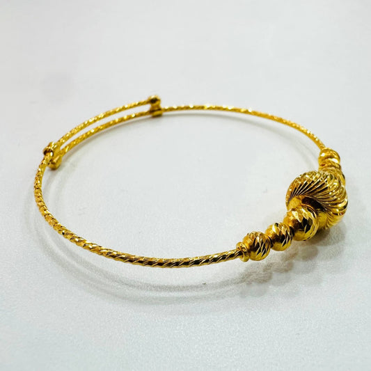 22 / 916 Gold Baby Bangle Slim design V1 - 22k gold 22k gold baby bangle 916 baby bangle Bracelets