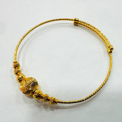 22 / 916 Gold Baby Bangle Slim design V1 - 22k gold 22k gold baby bangle 916 baby bangle Bracelets