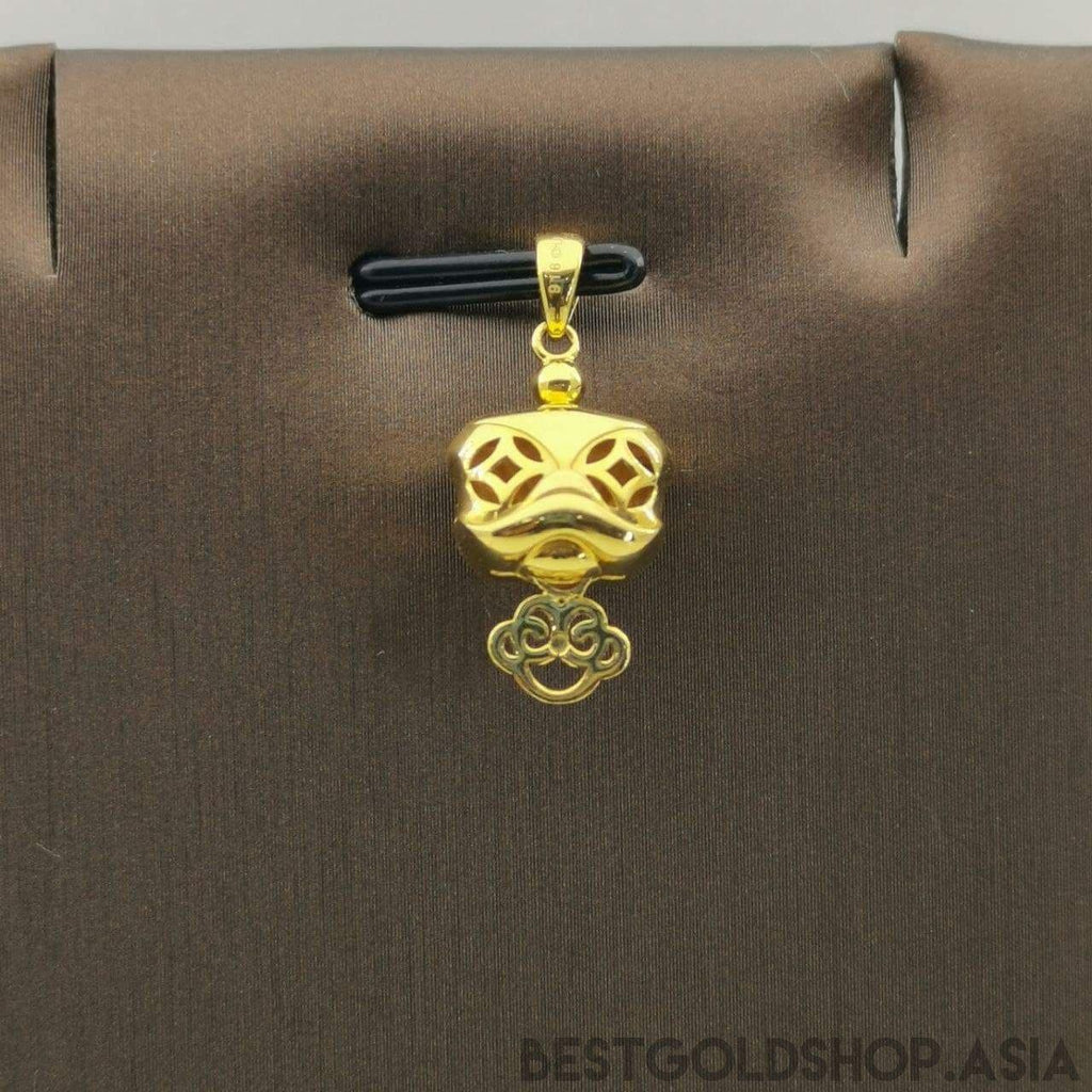 22k / 916 Gold Lion Dance Pendant-Charms & Pendants-Best Gold Shop