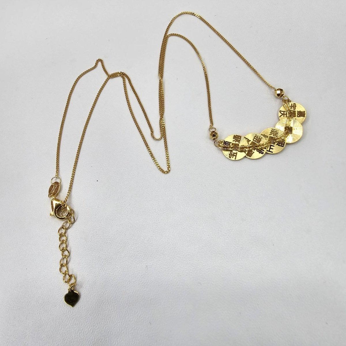 22k / 916 Gold 5 Coin or 五帝钱 Necklace Good Luck - Best Gold Shop 22k gold 22k gold necklace 916 gold Necklaces