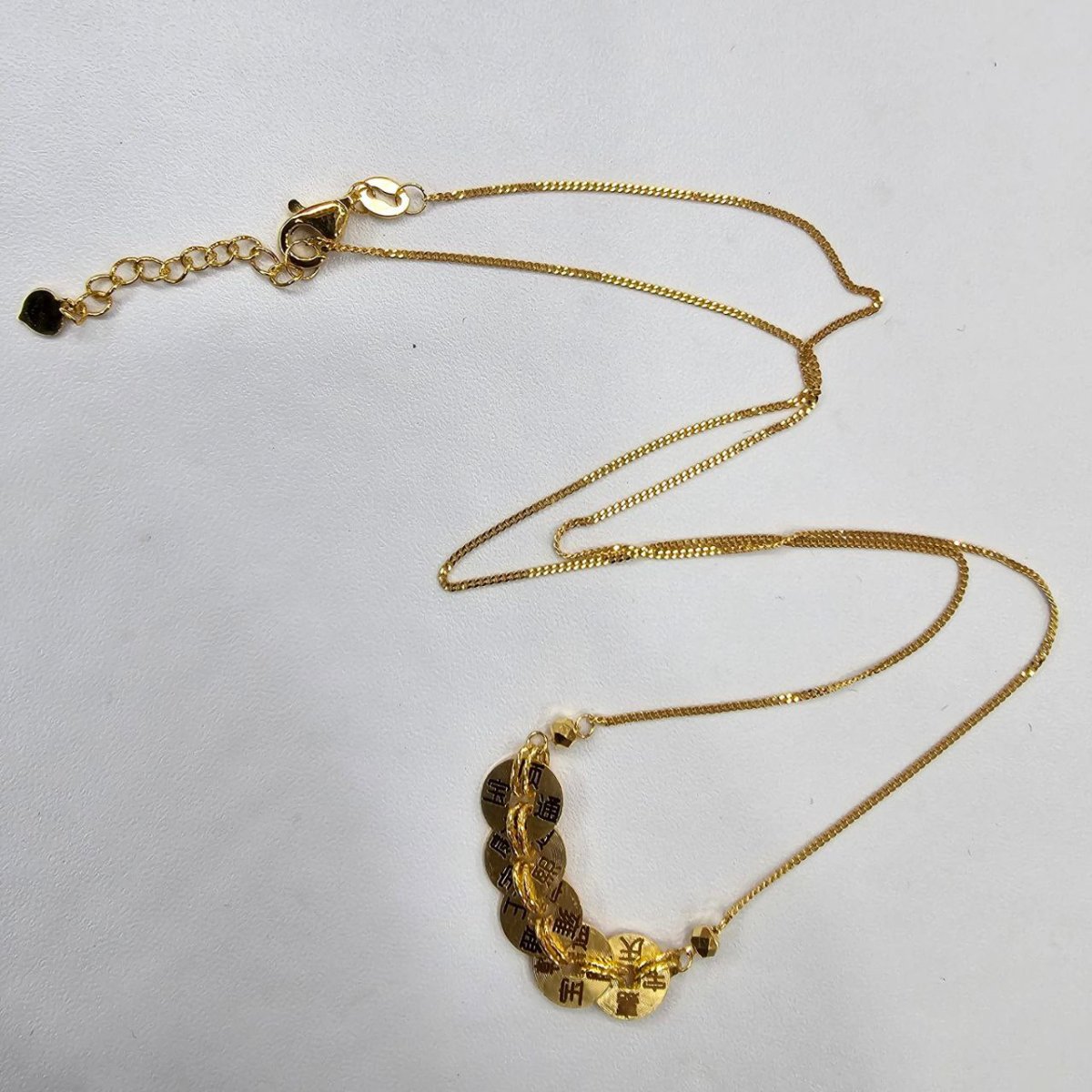 22k / 916 Gold 5 Coin or 五帝钱 Necklace Good Luck - Best Gold Shop 22k gold 22k gold necklace 916 gold Necklaces