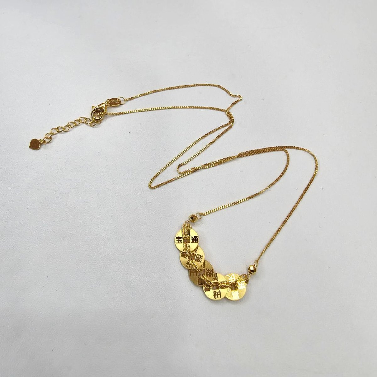 22k / 916 Gold 5 Coin or 五帝钱 Necklace Good Luck - Best Gold Shop 22k gold 22k gold necklace 916 gold Necklaces