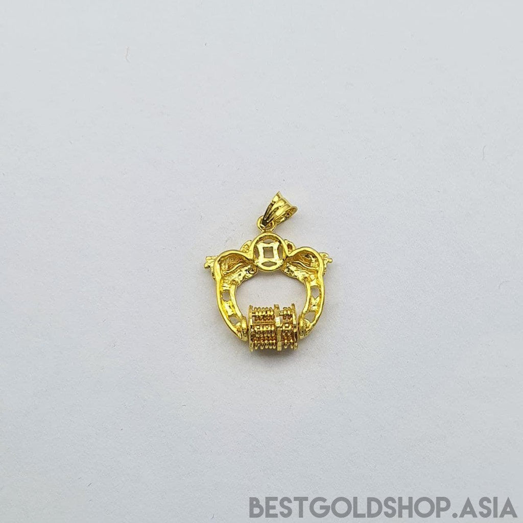22k / 916 gold Dragon abacus pendant-916 gold-Best Gold Shop