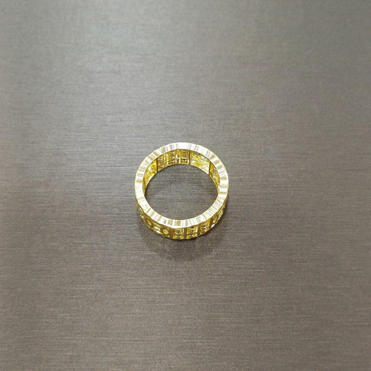 22K / 916 Gold Abacus Coin Ring Wide and Light - Best Gold Shop 22k gold 22k gold ring 916 gold 916 gold