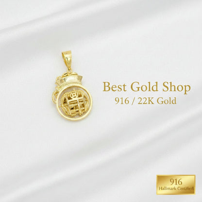 22K / 916 Gold Abacus Pendant Simple and ElegantCharms & PendantsBest Gold Shop