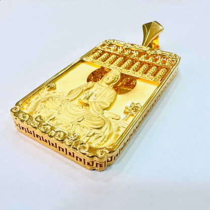 22k / 916 Gold Abacus Pendant with Design Big Size-916 gold-Best Gold Shop