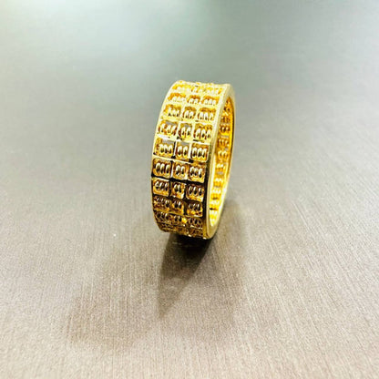 22k / 916 Gold Abacus Ring (Side Smooth Finish) V4 - Best Gold Shop 22k gold 22k gold ring 916 gold 916 gold