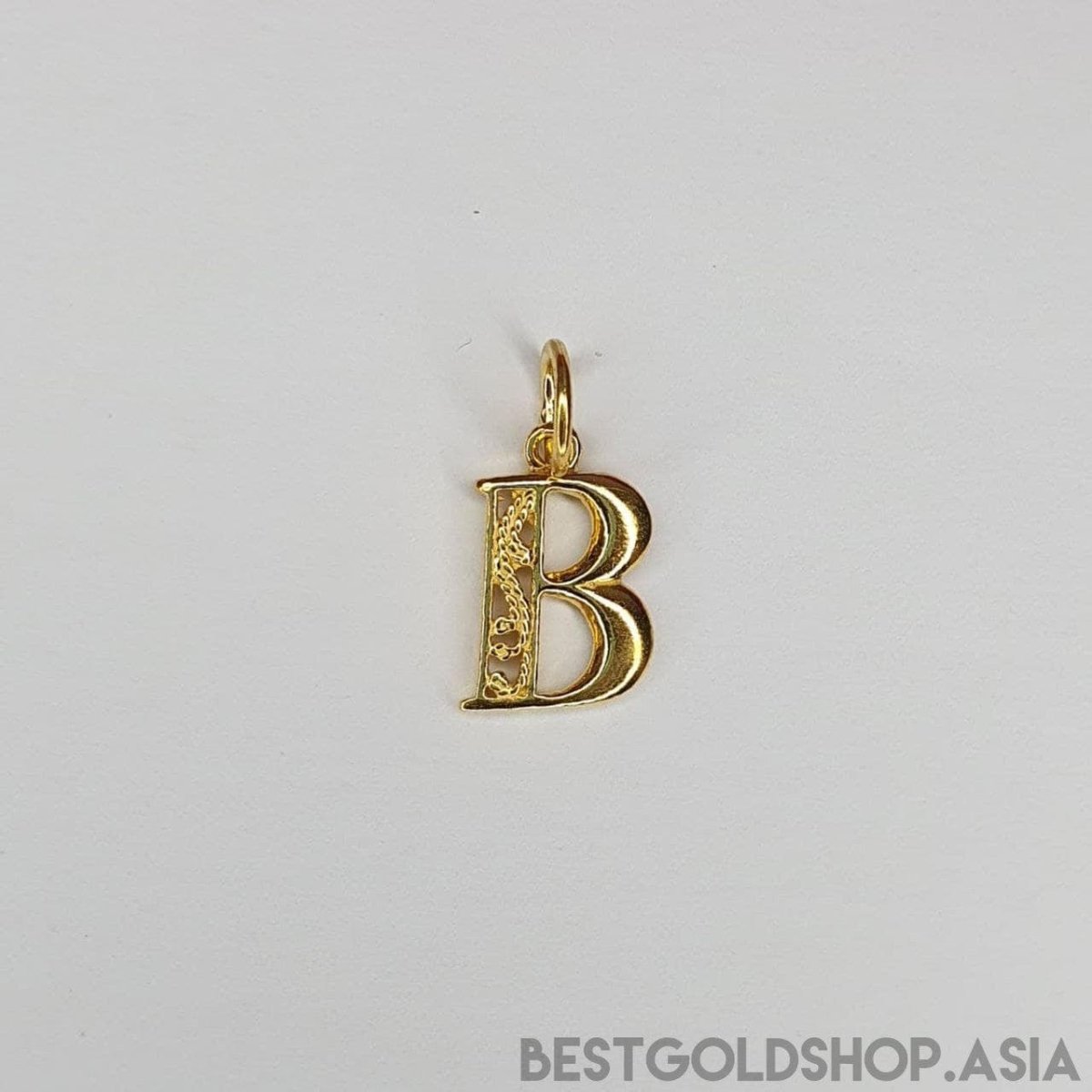 22k / 916 Gold Alphabert smooth polish pendant - Best Gold Shop 22k gold 22k gold pendant 916 gold 916 gold