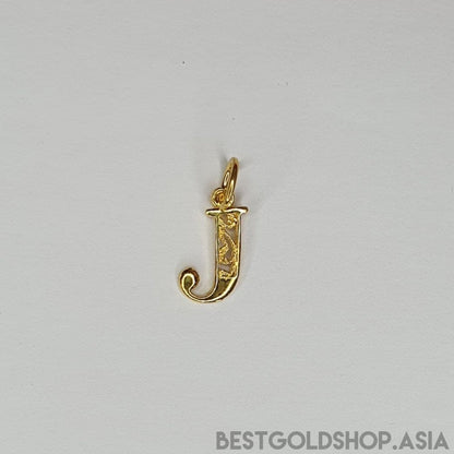 22k / 916 Gold Alphabert smooth polish pendant - Best Gold Shop 22k gold 22k gold pendant 916 gold 916 gold