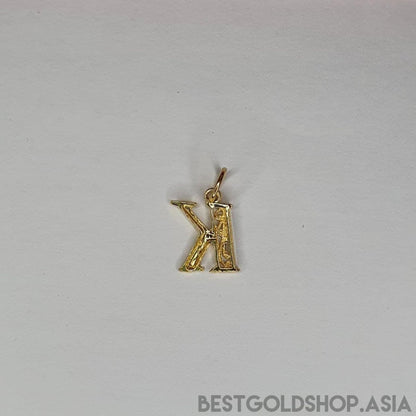 22k / 916 Gold Alphabert smooth polish pendant - Best Gold Shop 22k gold 22k gold pendant 916 gold 916 gold