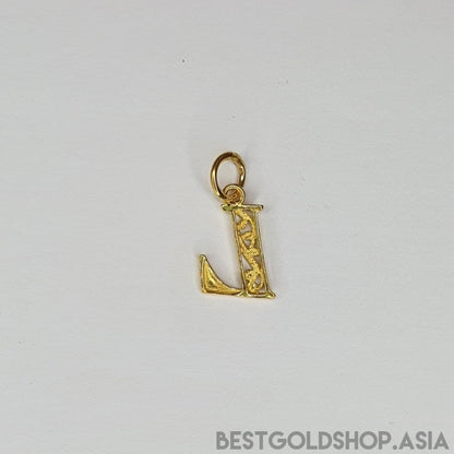 22k / 916 Gold Alphabert smooth polish pendant - Best Gold Shop 22k gold 22k gold pendant 916 gold 916 gold