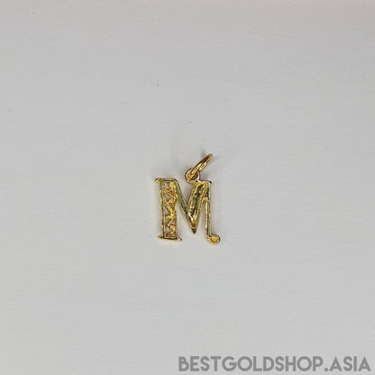 22k / 916 Gold Alphabert smooth polish pendant - Best Gold Shop 22k gold 22k gold pendant 916 gold 916 gold