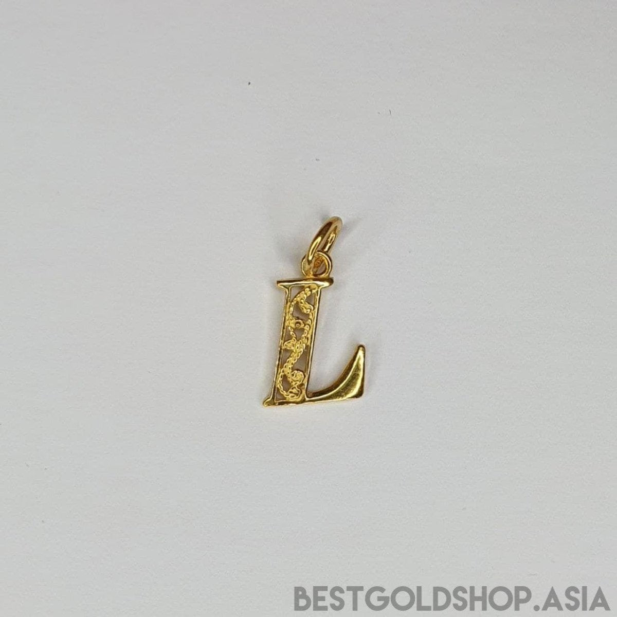 22k / 916 Gold Alphabert smooth polish pendant - Best Gold Shop 22k gold 22k gold pendant 916 gold 916 gold